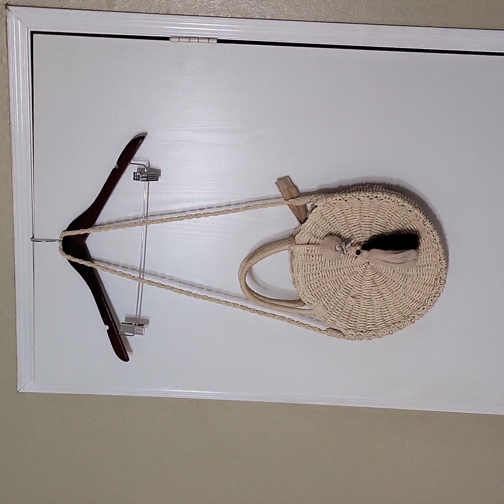 Bohemian Round Straw Bag - image 1